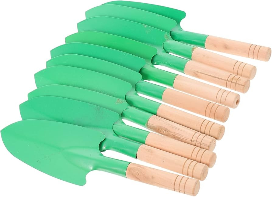 10 Pcs Wooden Handle Shovel Bonsai Tools Tools Gardening Shovel Garden Hand Trowel Planting Shove... | Amazon (US)