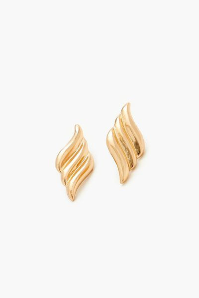 Etched Geo Stud Earrings | Forever 21