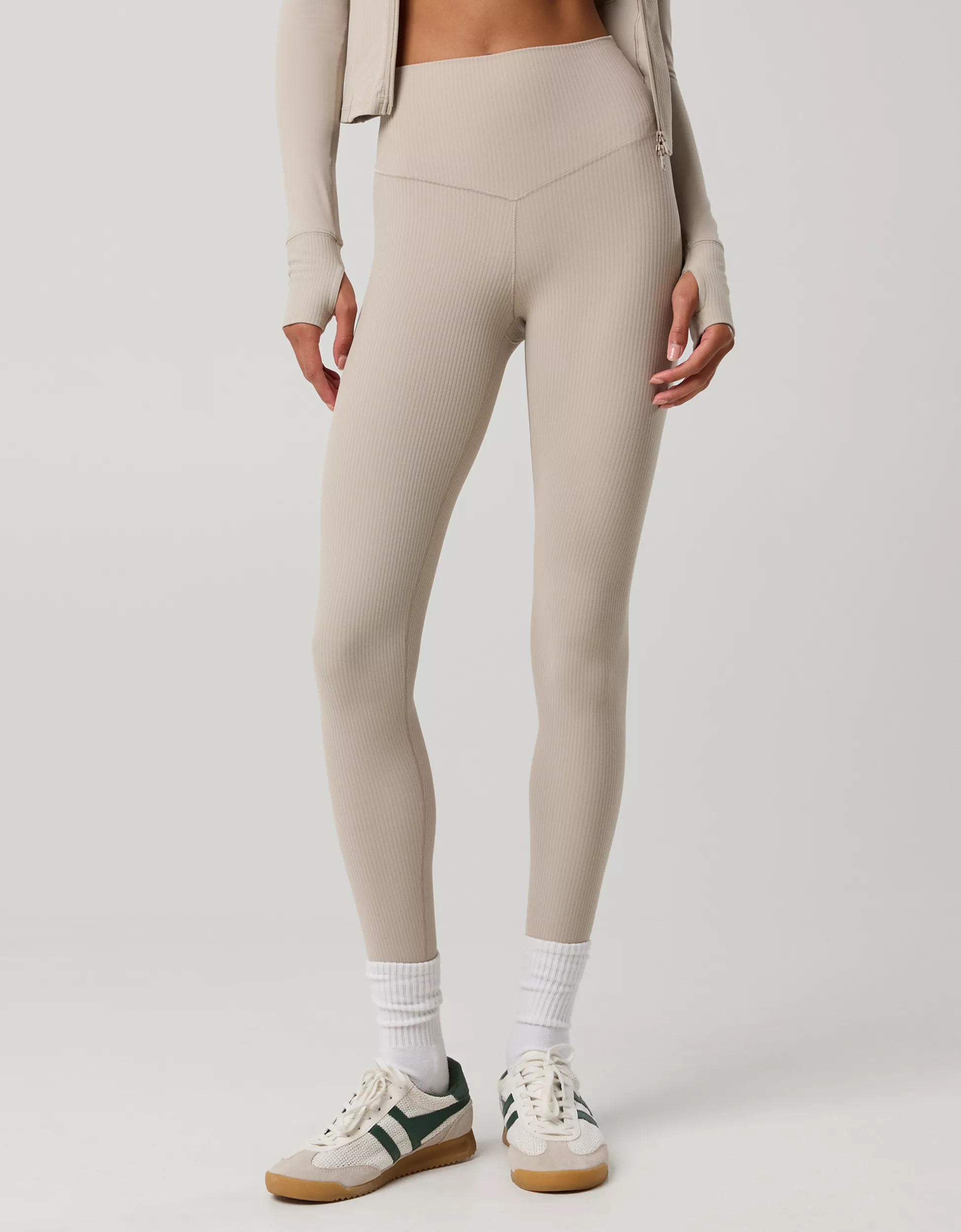 OFFLINE By Aerie Real Me XTRA High Waisted Ribbed Legging | Aerie