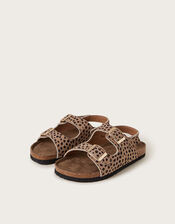 Leopard Print Buckle Sandals Brown | Monsoon (UK)