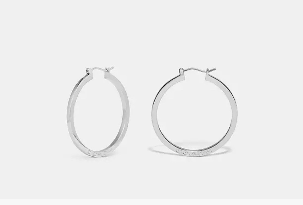 Silver Hoops 

#LTKStyleTip #LTKFindsUnder50