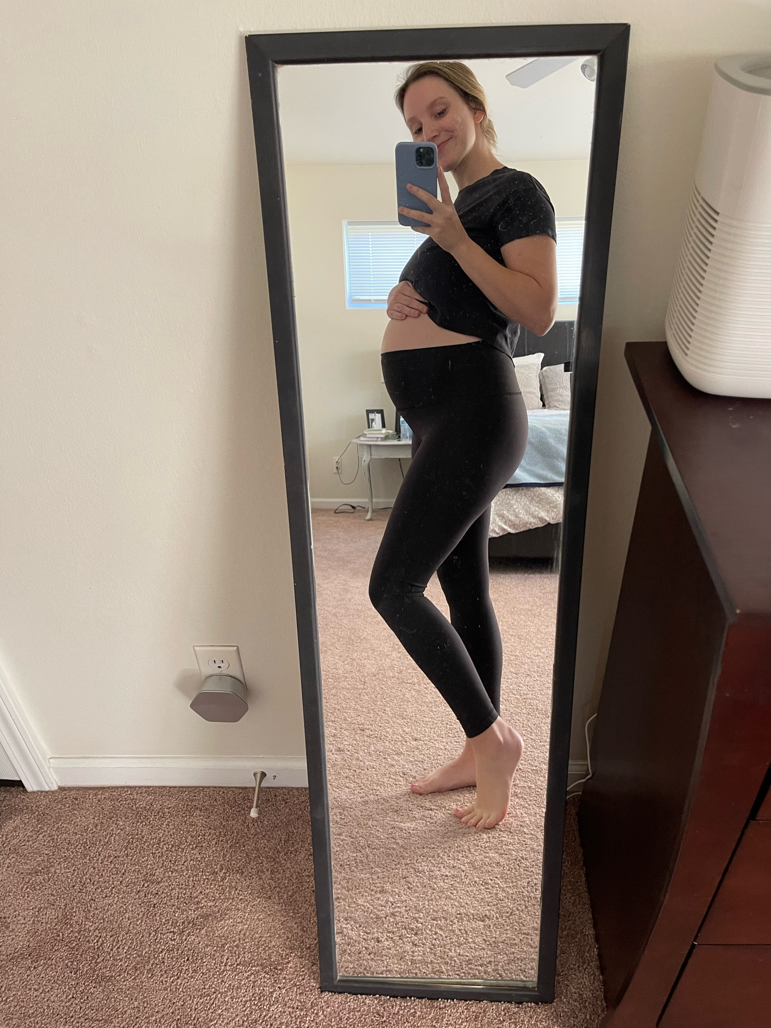 Lululemon, maternity leggings, align high rise, crop shirt, black leggings, postpartum leggings, workout leggings, athliesure  
I am usually a 4 or 6 and size up while pregnant to a 6 or 8 in lululemon 🫶🏼

#LTKfit #LTKbump #LTKunder100