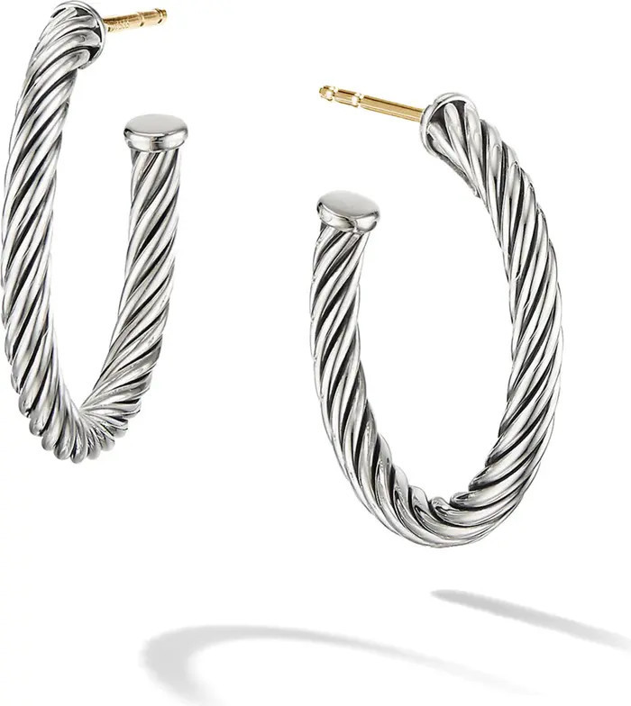 Cable Hoop Earrings | Nordstrom