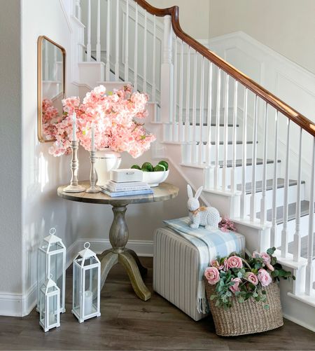 Spring Entryway! My favorite spring decor would be these beautiful, lush cherry blossoms I bought last year. To create this look, I used ten, 44 inch long stems and placed them in a ginger jar. I also have these blossoms in white displayed in my dining room. 

Home Interior
Southern Home
Seasonal Decor 
Seasonal Styling
Traditional decor 
Spring Entryway
Spring Decor 
Spring Decor Ideas 
Cottage 
Cherry Blossoms
Flower Arrangements

#LTKhome #LTKstyletip #LTKSeasonal