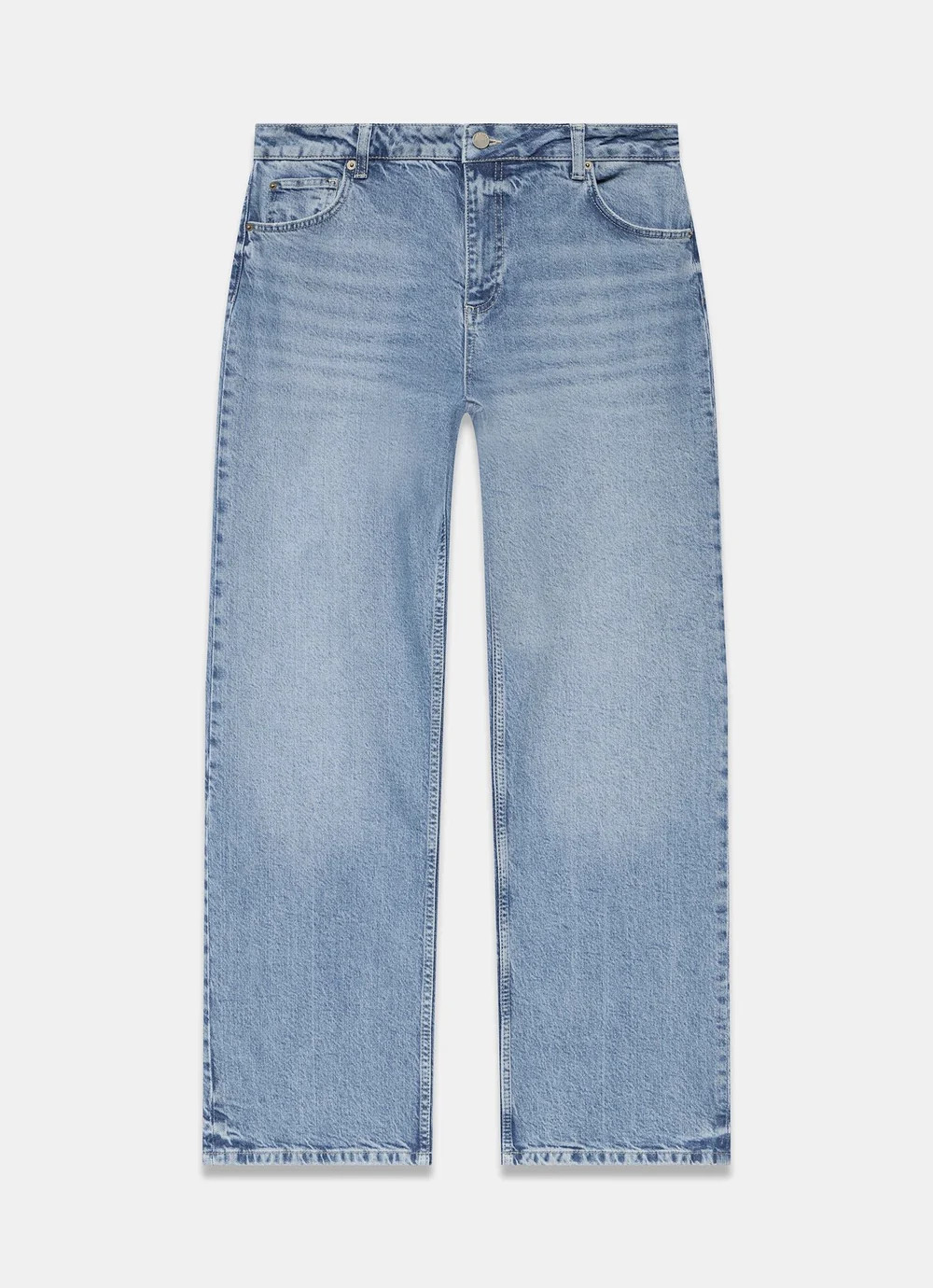 Mid Indigo 90s Straight Jeans | Mint Velvet
