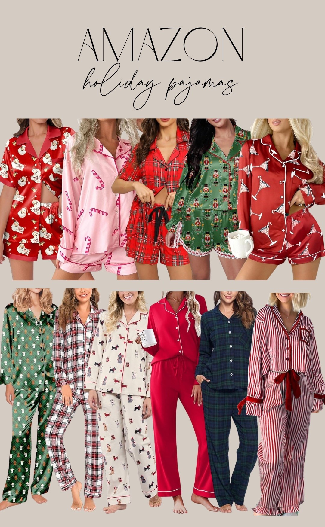 Amazon holiday pajamas that arrive before Christmas!! 

#LTKGiftGuide #LTKHoliday