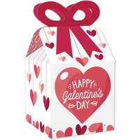Happy Galentine's Day - Square Favor Gift Boxes Valentine's Party Bow Set Of 12 | Etsy (US)