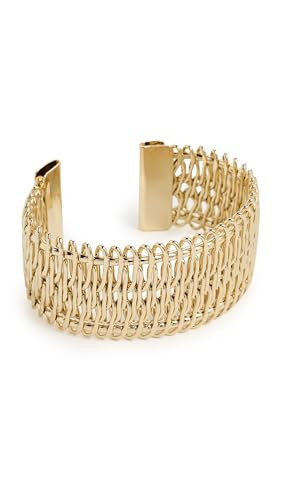 ADINA EDEN Women's Mesh Open Cuff Bangle Bracelet, Gold, One Size | Amazon (US)