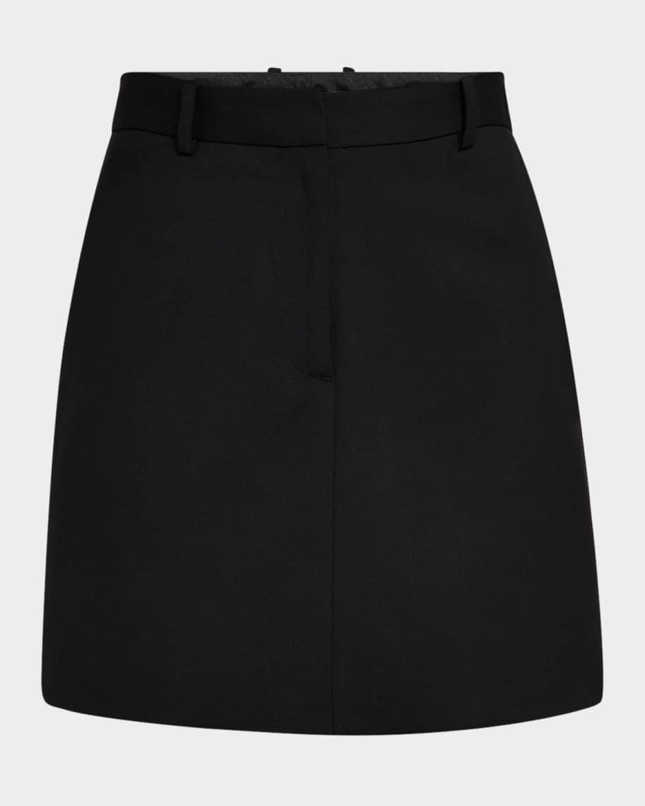 A-Line Seasonless Wool Mini Skirt | Neiman Marcus