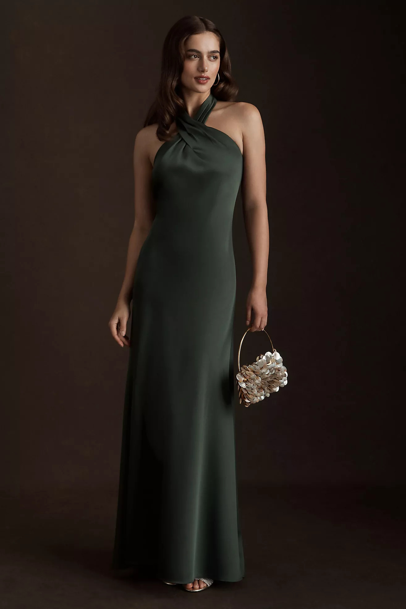 BHLDN Ruby Satin Charmeuse Dress | Anthropologie (US)