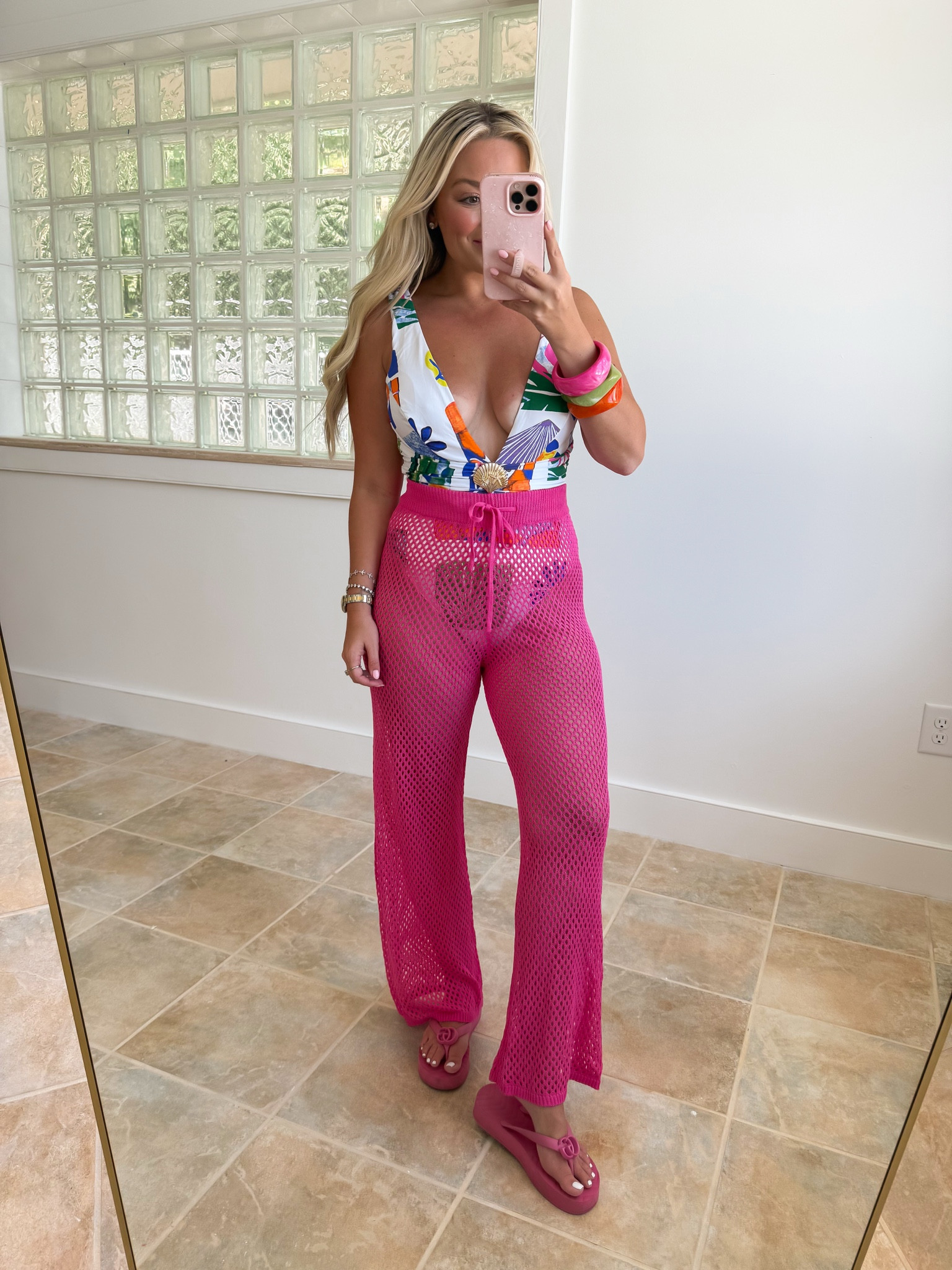 This one piece is gorgeous on! I love the fit + it is full coverage - wearing size mediumm swim