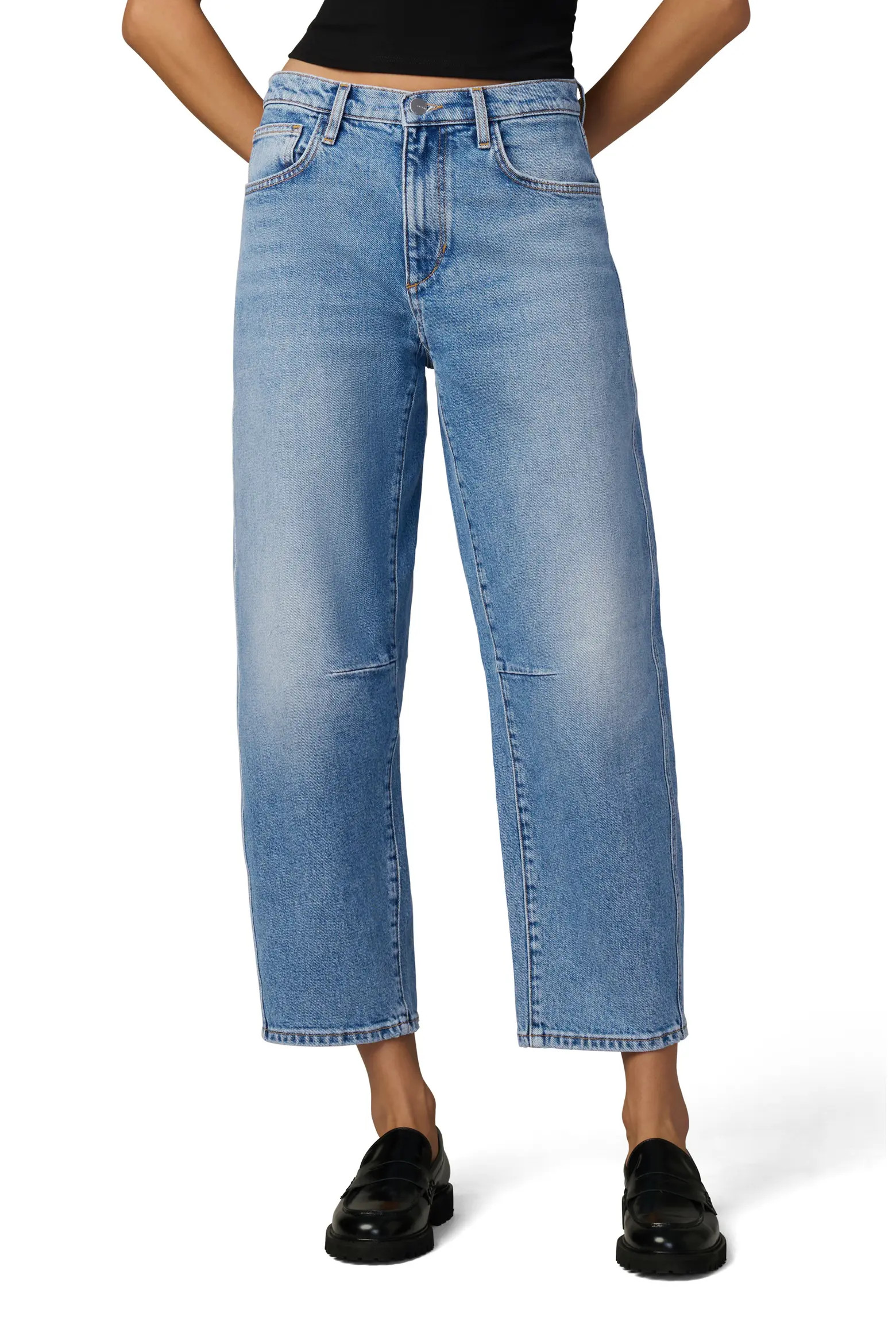 The Wilder High Waist Crop Relaxed Barrel Jeans (Women) | Nordstrom | Nordstrom