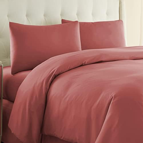 Southshore Fine Linens 3 Piece - Oversized Duvet Cover Set (Queen, Marsala (Terra Cotta)) | Amazon (US)