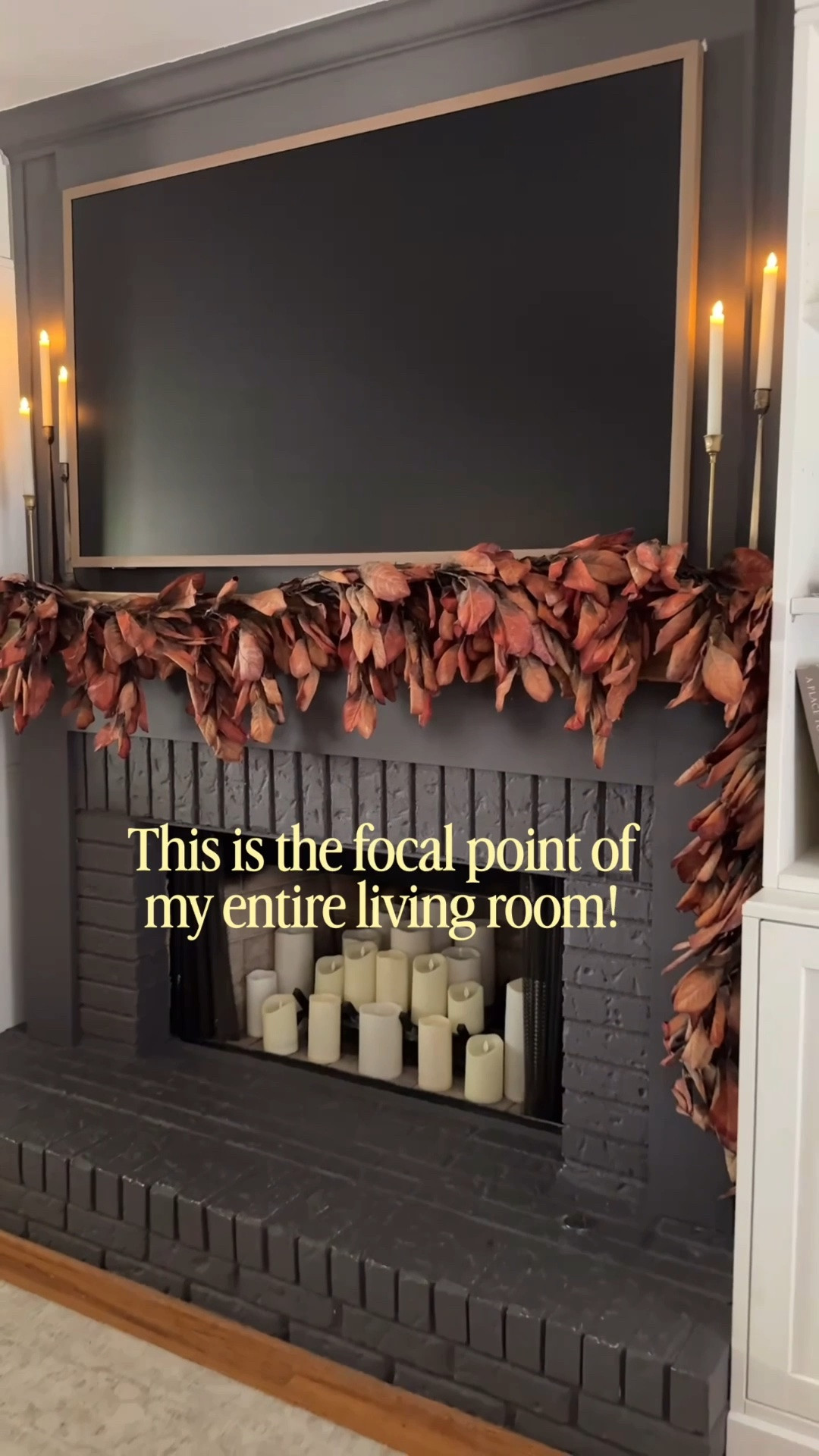 This fall magnolia garland is SO good. 🍂🤎

I used two 6-ft garlands on my mantel to get this full, layered look, and I love the warm, muted colors and more natural-looking leaves.

Such an easy way to make the whole room feel like fall without adding a ton of decor.

Also available in a wreath 

My fireplace is painted: BM Iron Mountain

#LTKSeasonal #LTKHome #LTKdayinmylife