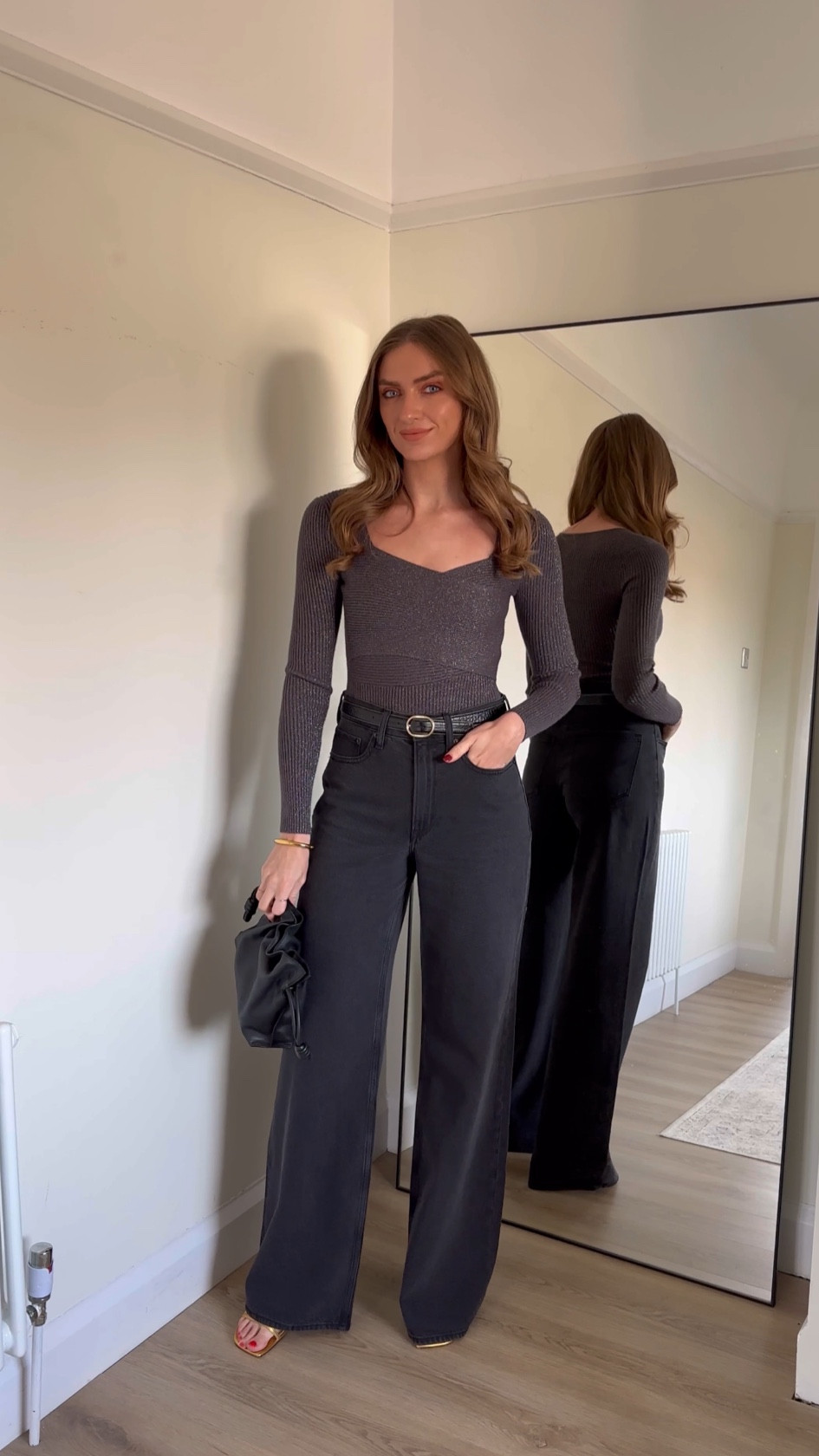 Ad. 25% off Abercrombie & Fitch and an extra 15% off on top using my code: AFEMILY

Wearing an XS in he wrap around bodysuit and a 26 Long in the wide leg jeans, I’m 5ft 6 

#LTKCyberWeek