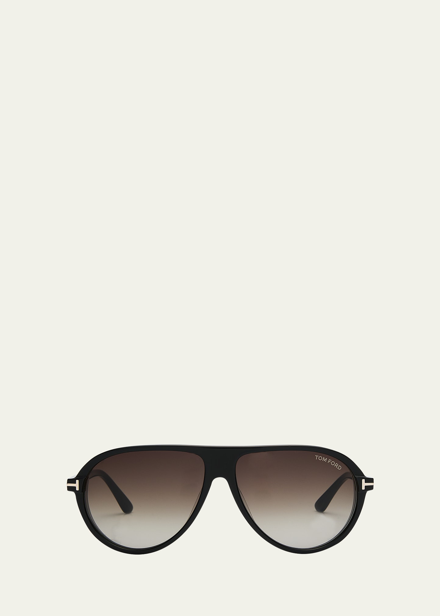 TOM FORD Men's Marcus T-Logo Oval Sunglasses | Bergdorf Goodman
