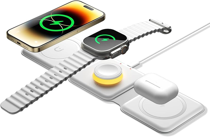 ??????? 3 in 1 Foldable Wireless Magnetic Charger, Wireless Magnetic Chargin... | Amazon (US)