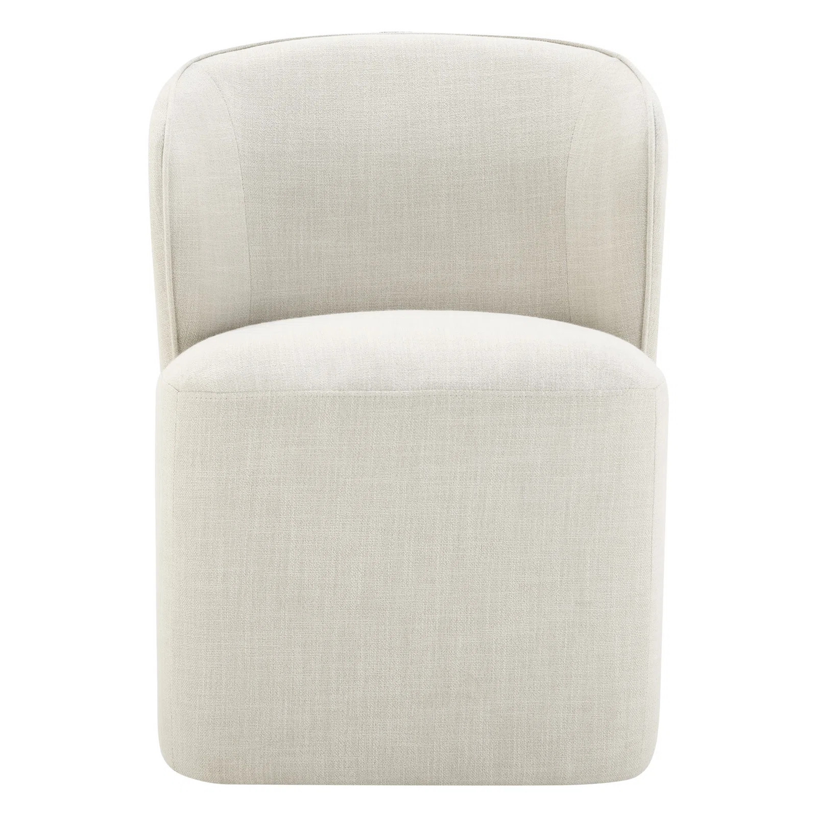 Niha Upholstered Dining Chair with Casters | AllModern