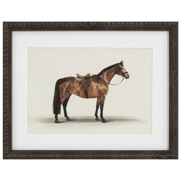 My Texas House Brown Horse Framed Art 14x11 | Walmart (US)