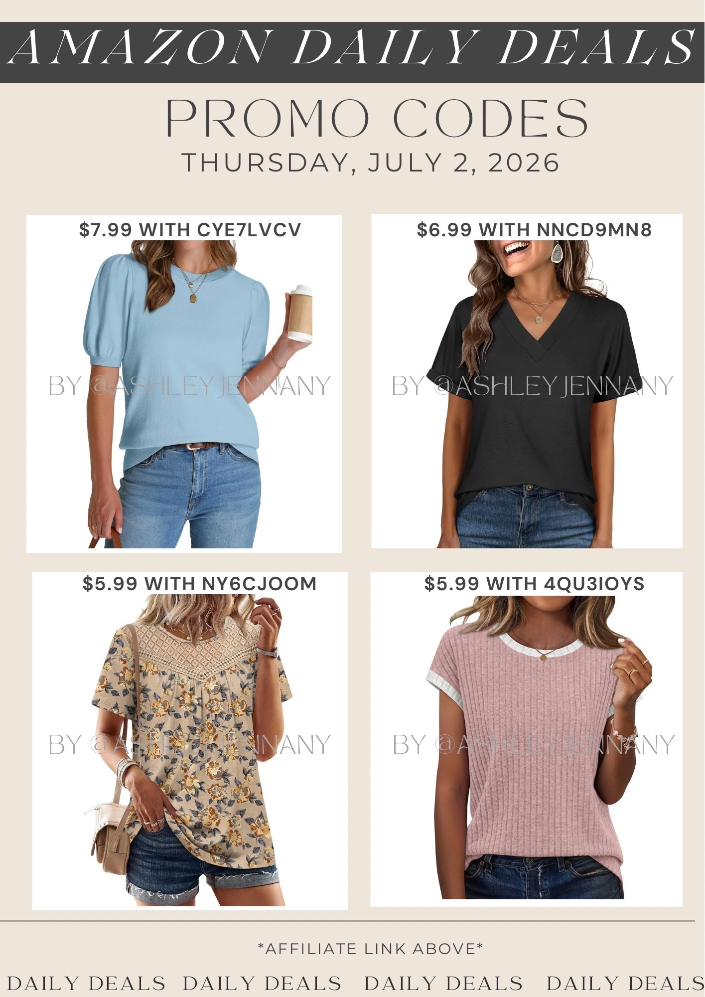 Amazon deals

#LTKMidsize #LTKootd #LTKSaleAlert