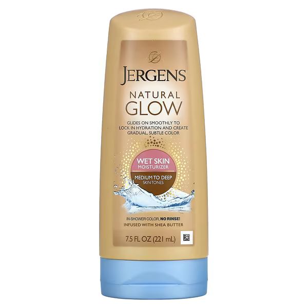 Jergens, Natural Glow, Wet Skin Moisturizer, Medium to Deep Skin Tones, 7.5 fl oz (221 ml) | iHerb