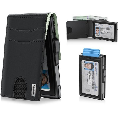 Narwey Wallet for Men - Pop Up Case, Cash Slot, and Credit Card Slot - Slim Aluminum Wallet with RFID Blocking | Target