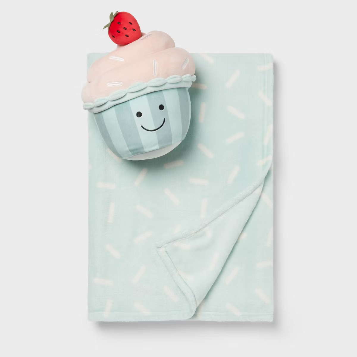 Cupcake Buddy Kids' Throw Pillow and Blanket Set - Pillowfort™ | Target
