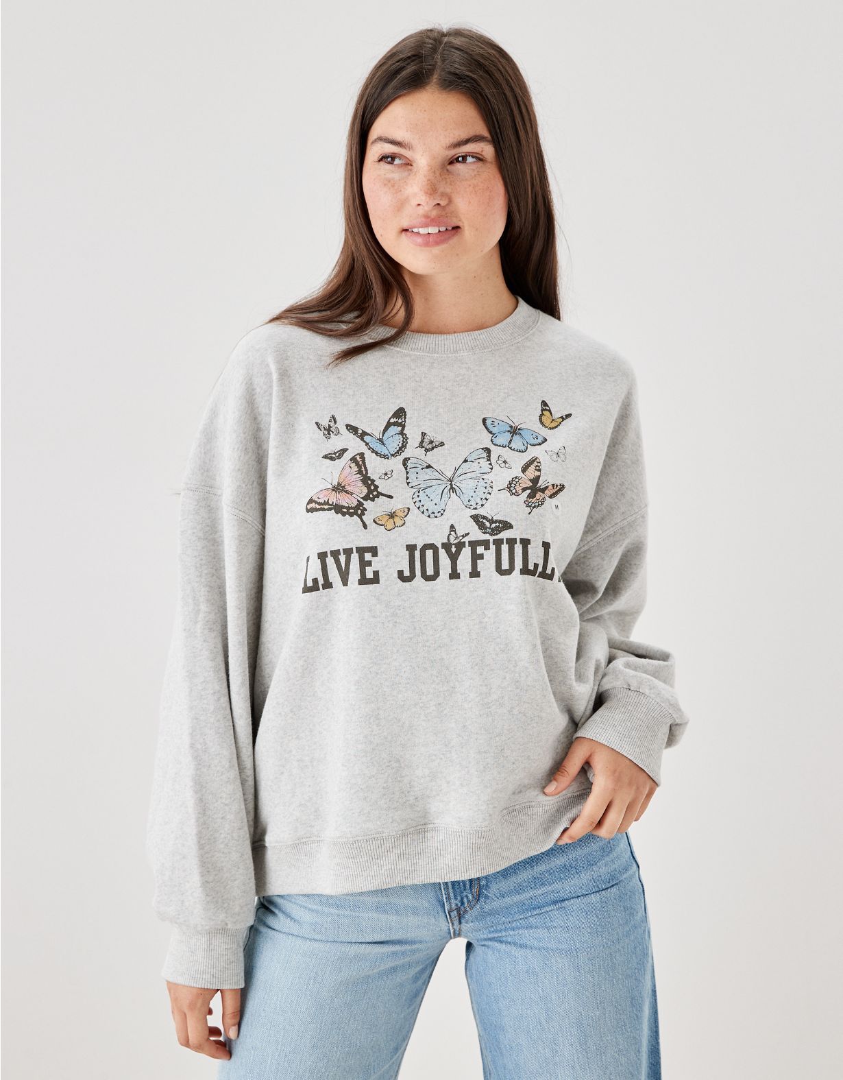 AE Crew Neck Sweatshirt | American Eagle Outfitters (US & CA)