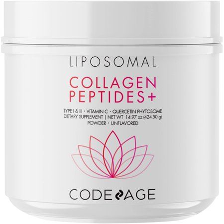 Codeage Liposomal Collagen Peptides Powder + Vitamin C & Quercetin Phytosome Phospholipid Complex Gr | Walmart (US)