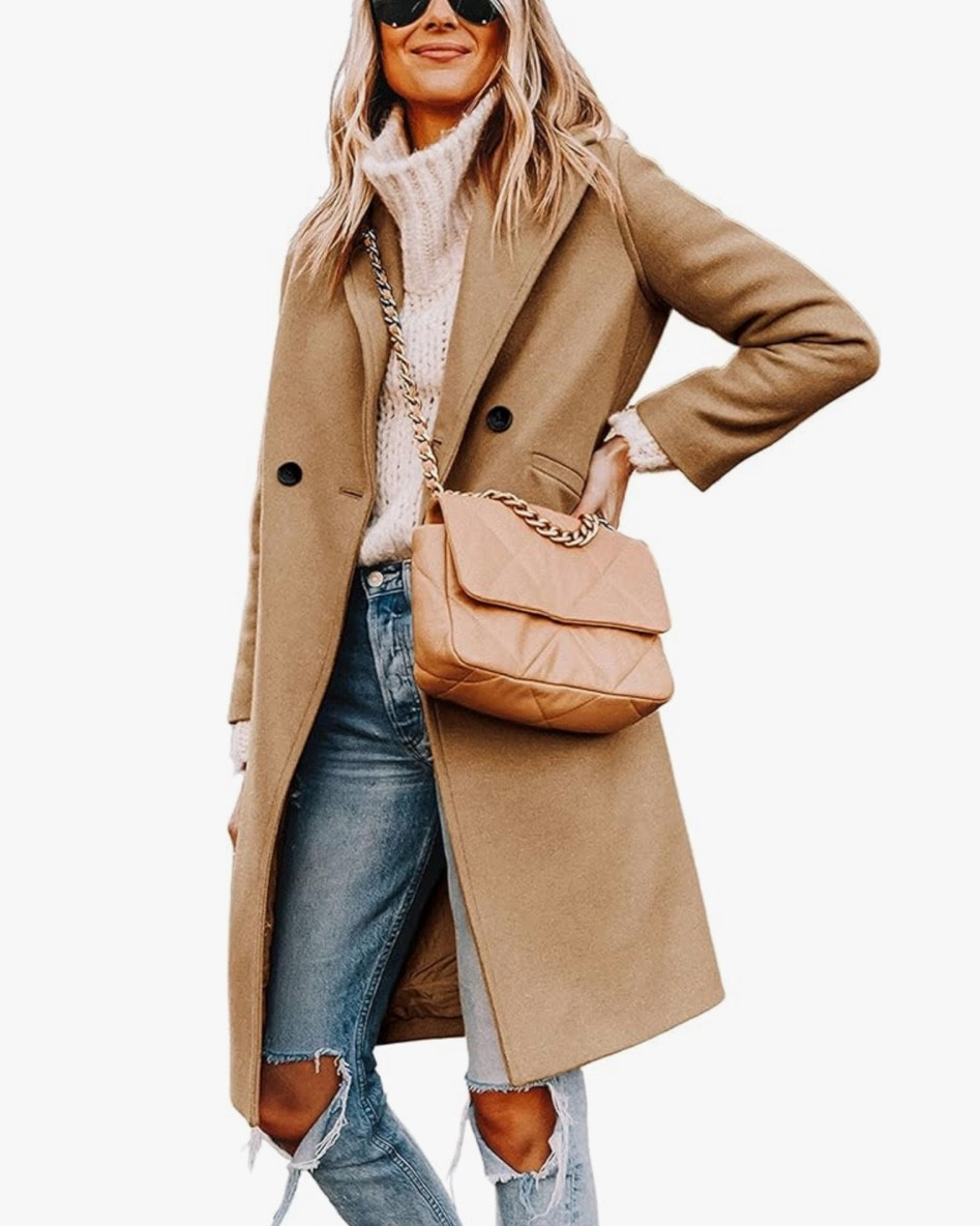 Hooever Women's Winter Wool Coat Casual Notch Lapel Single-Breasted Peacoat

#LTKSeasonal #LTKfindsunder50 #LTKstyletip