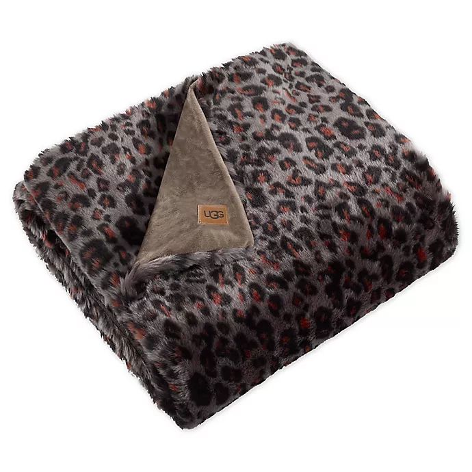 UGG® Sausalito Throw Blanket in Leopard | Bed Bath & Beyond