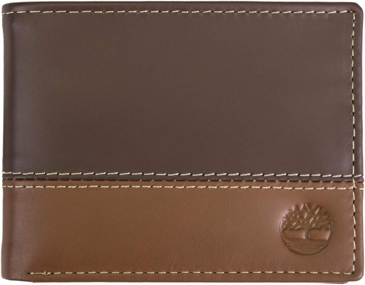 Timberland mens Leather Trifold Hybrid Passcase Wallet, Brown/Tan, One Size US at Amazon Men’s ... | Amazon (US)