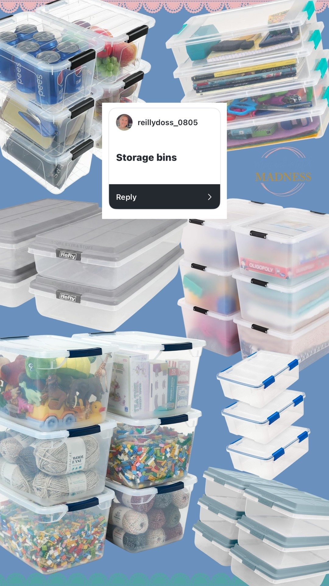 Sharing some great deals on storage - perfect time to declutter & prep for the holidays!