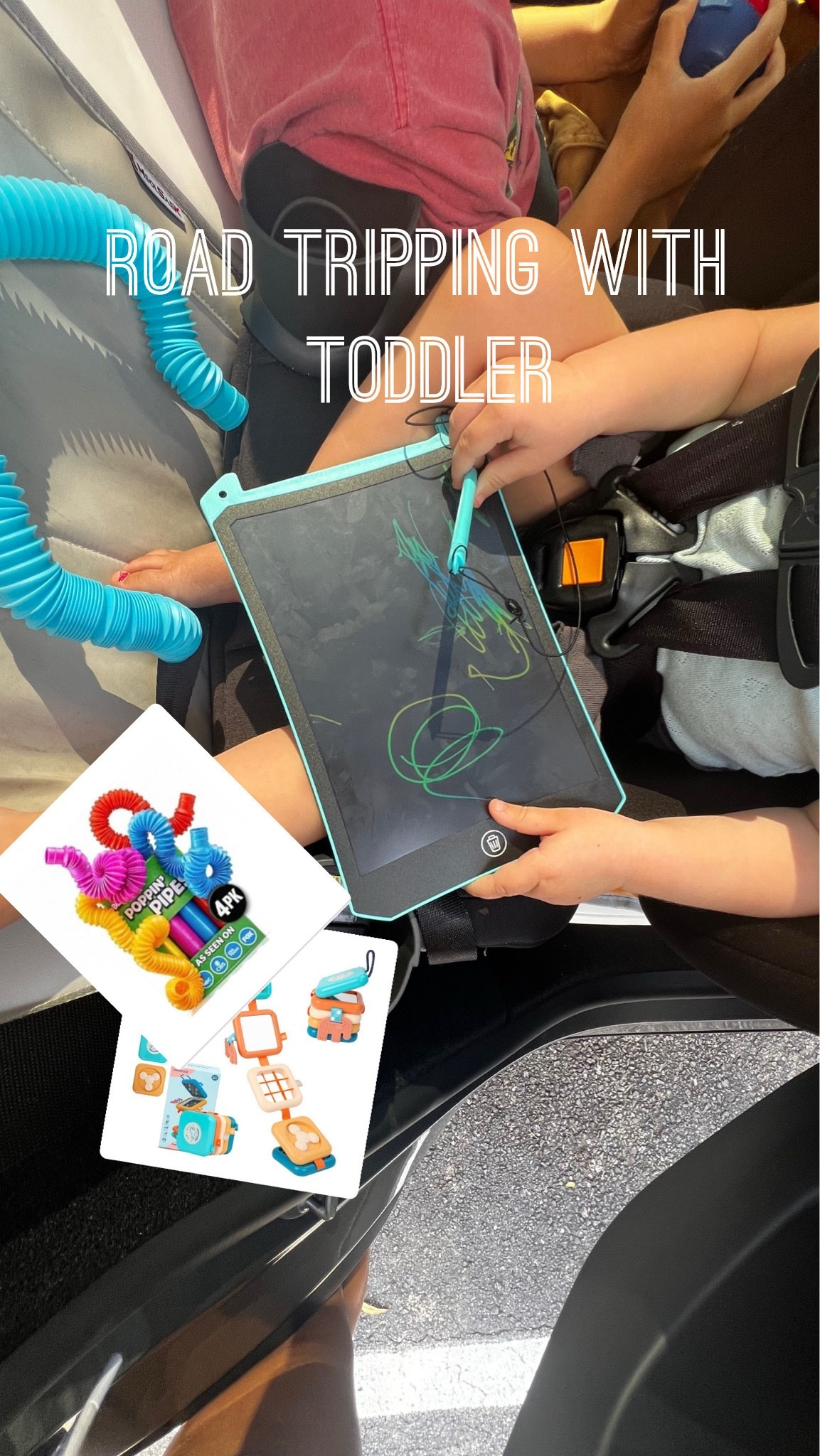 What I bought for my 18m old for our 7 hour drive♥️
