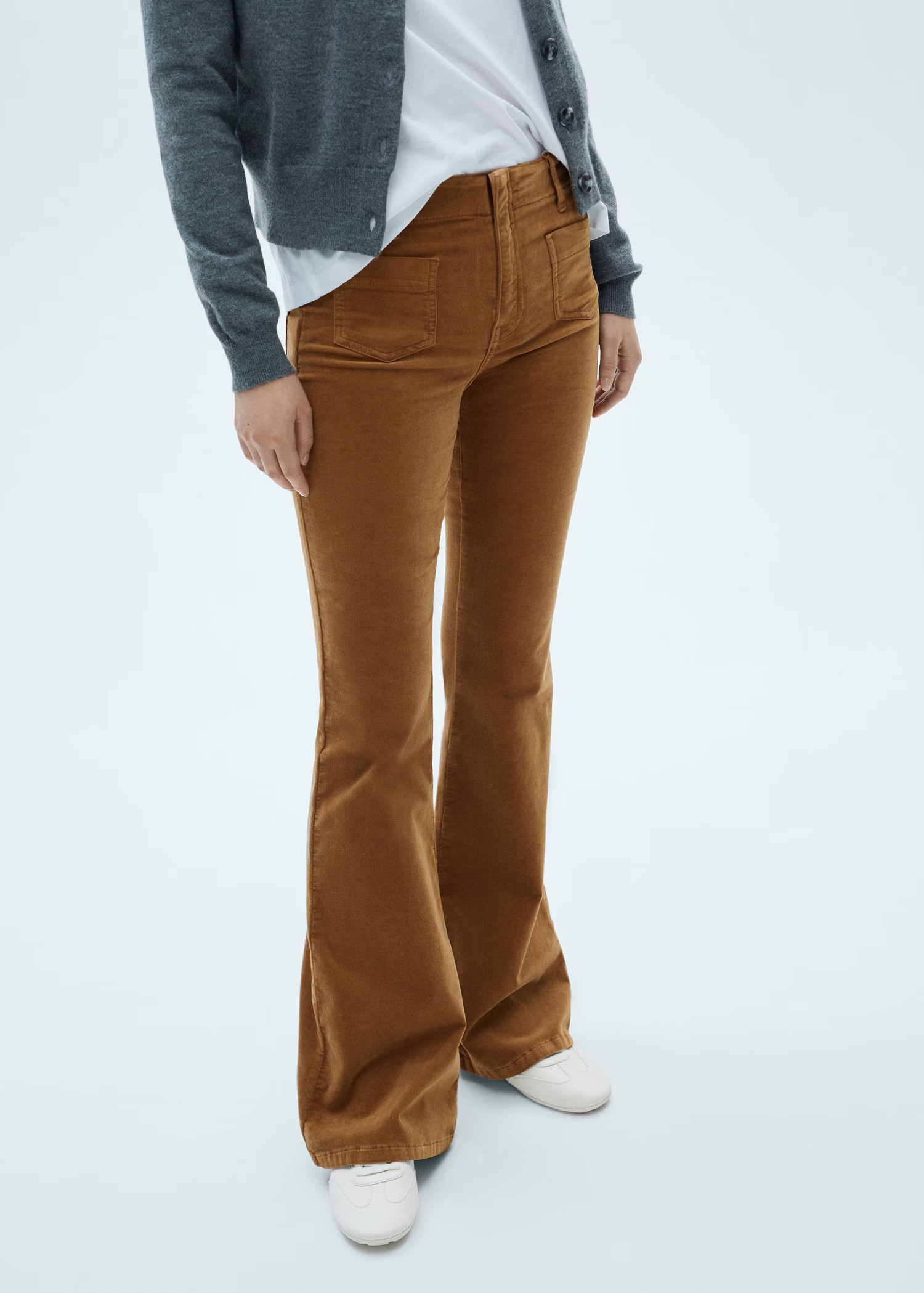Britney flared corduroy jeans with pockets - Women | MANGO USA | Mango (US/MX/AU)