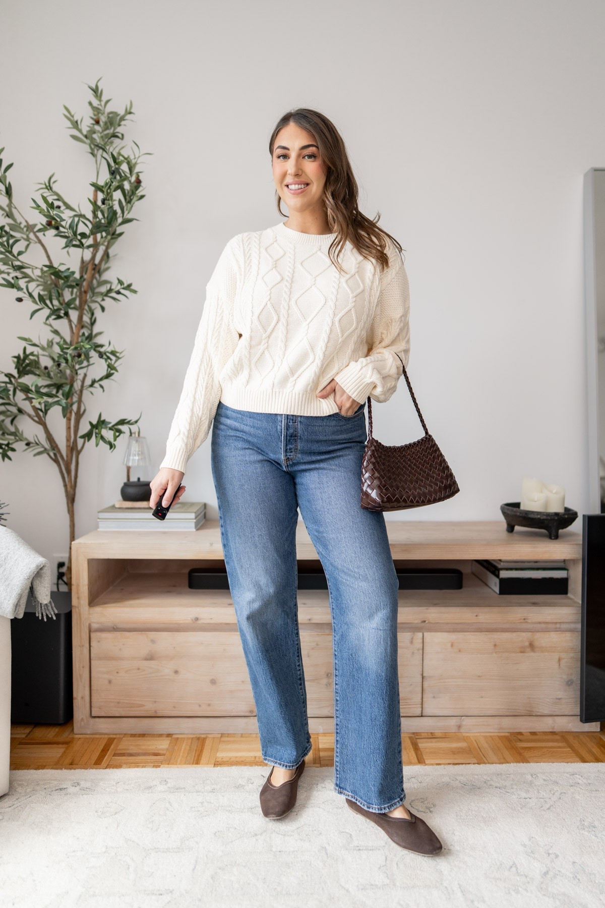 The kind of fall outfit I’ll wear on repeat 🤎 A cozy cable knit sweater, wide-leg denim and chocolate brown accessories make this one feel classic, easy and so put together.

fall outfit, cable knit sweater, wide leg jeans, casual fall style, chocolate brown accessories, everyday outfit, classic fall fashion, women’s fall outfit

#LTKSeasonal #LTKMidsize #LTKootd