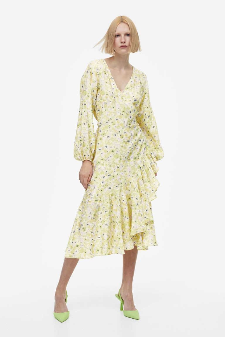 Maxikleid im Wickelschnitt | H&M (DE, AT, CH, NL, FI)