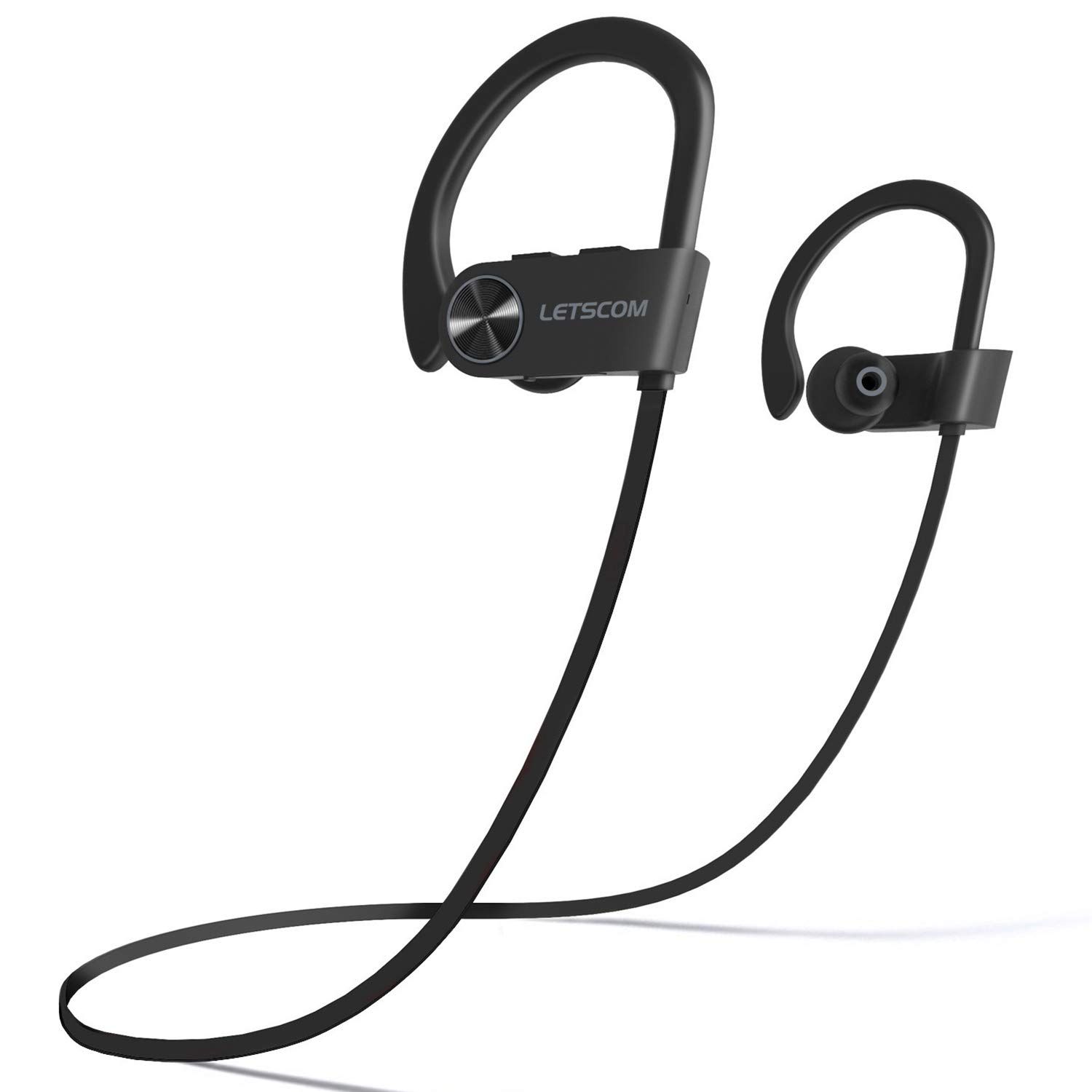 LETSCOM Bluetooth Headphones IPX7 Waterproof, Wireless Sport Earphones, Hifi Bass Stereo Sweatpro... | Amazon (US)