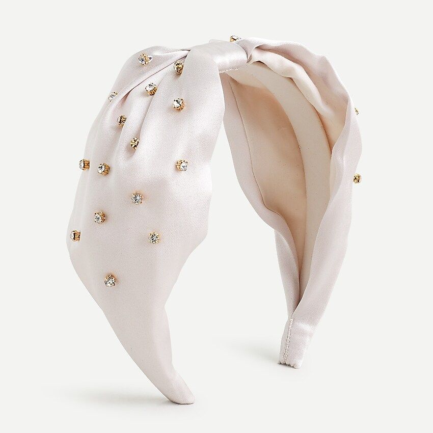 Wide-knot headband with crystals | J.Crew US