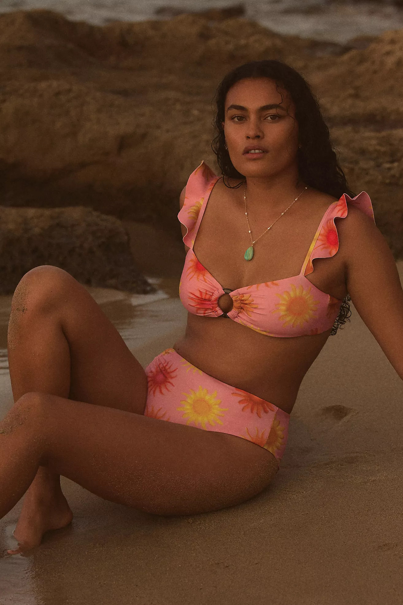 Farm Rio x Anthropologie Sun Swim Bikini Top | Anthropologie (US)