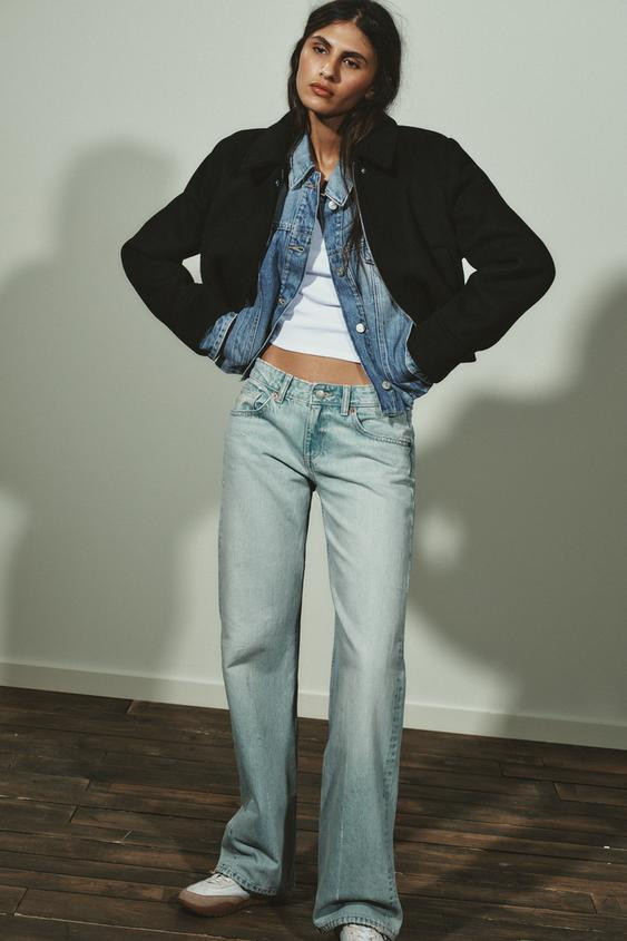 TRF WIDE LEG LOW RISE JEANS | Zara US