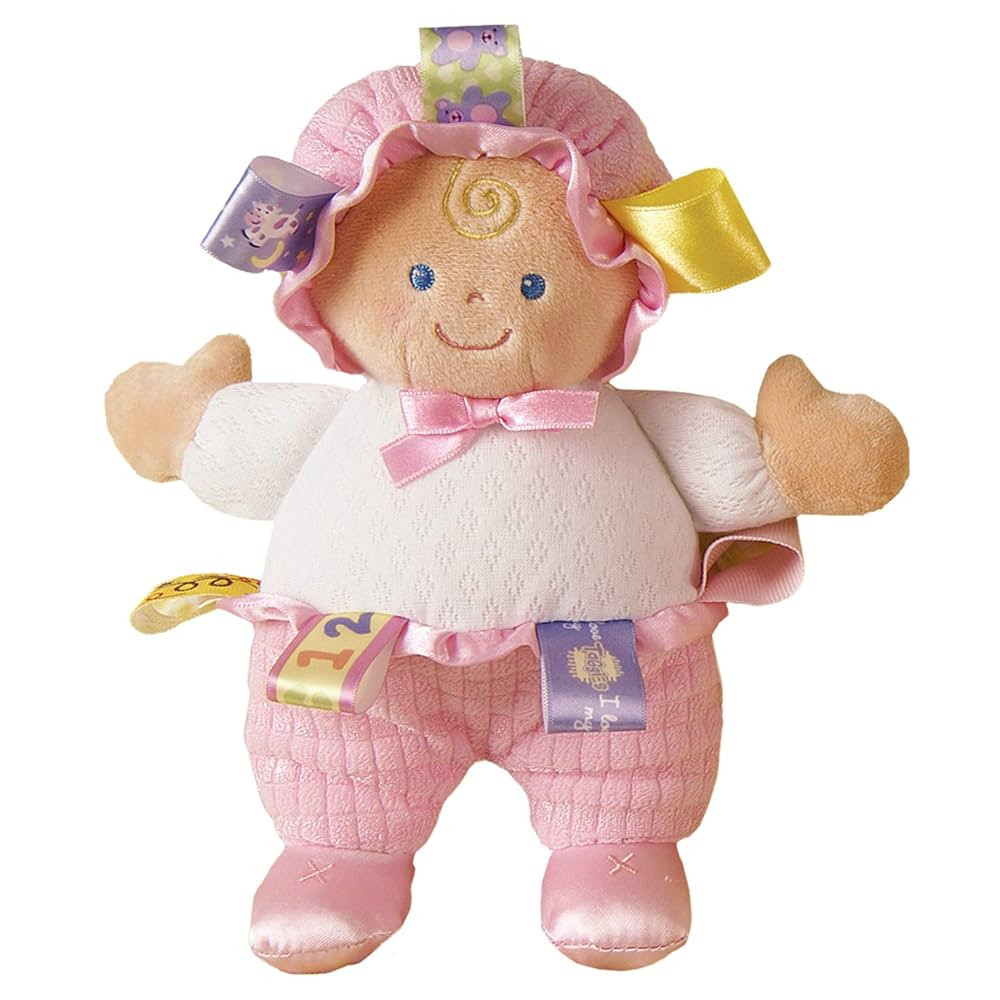 Mary Meyer Taggies Developmental Baby Doll, Pink, 8-Inch | Amazon (US)