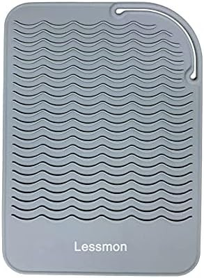 Heat Resistant Mat for Curling Irons, Hair Straightener, Flat Irons and Hair Styling Tools 9" x 6... | Amazon (US)