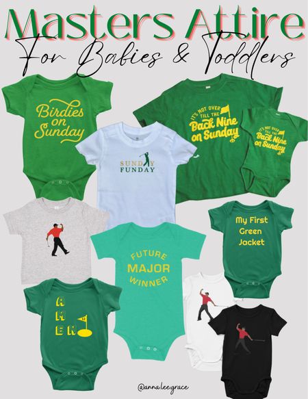 Masters shirts for toddlers and baby! 

#LTKFind #LTKbaby #LTKkids