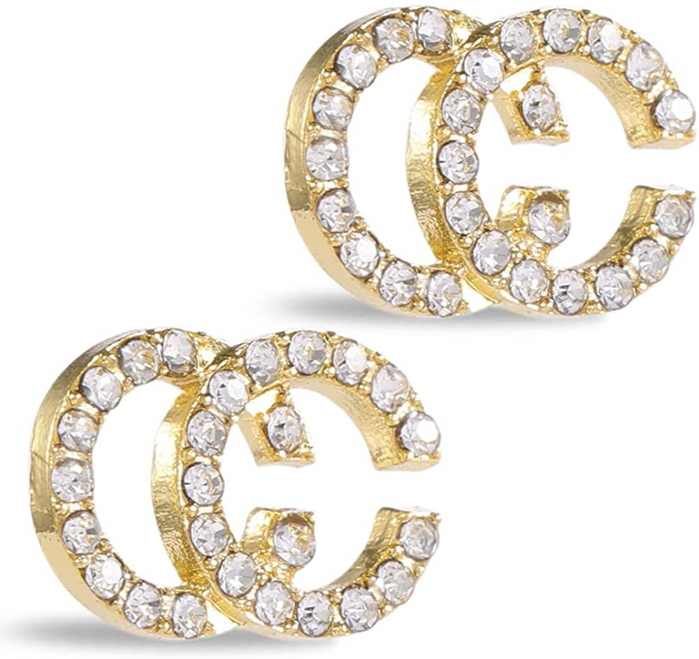 AYUKI C Stud Earrings for Women - C C Earrings , Gift for Birthday, Thanksgiving, Mother's Day, C... | Amazon (US)