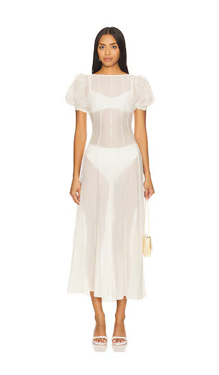 LPA Emory Midi Dress in Ivory. - size M (also in S, XL, XS, XXS) | Revolve Clothing (Global)