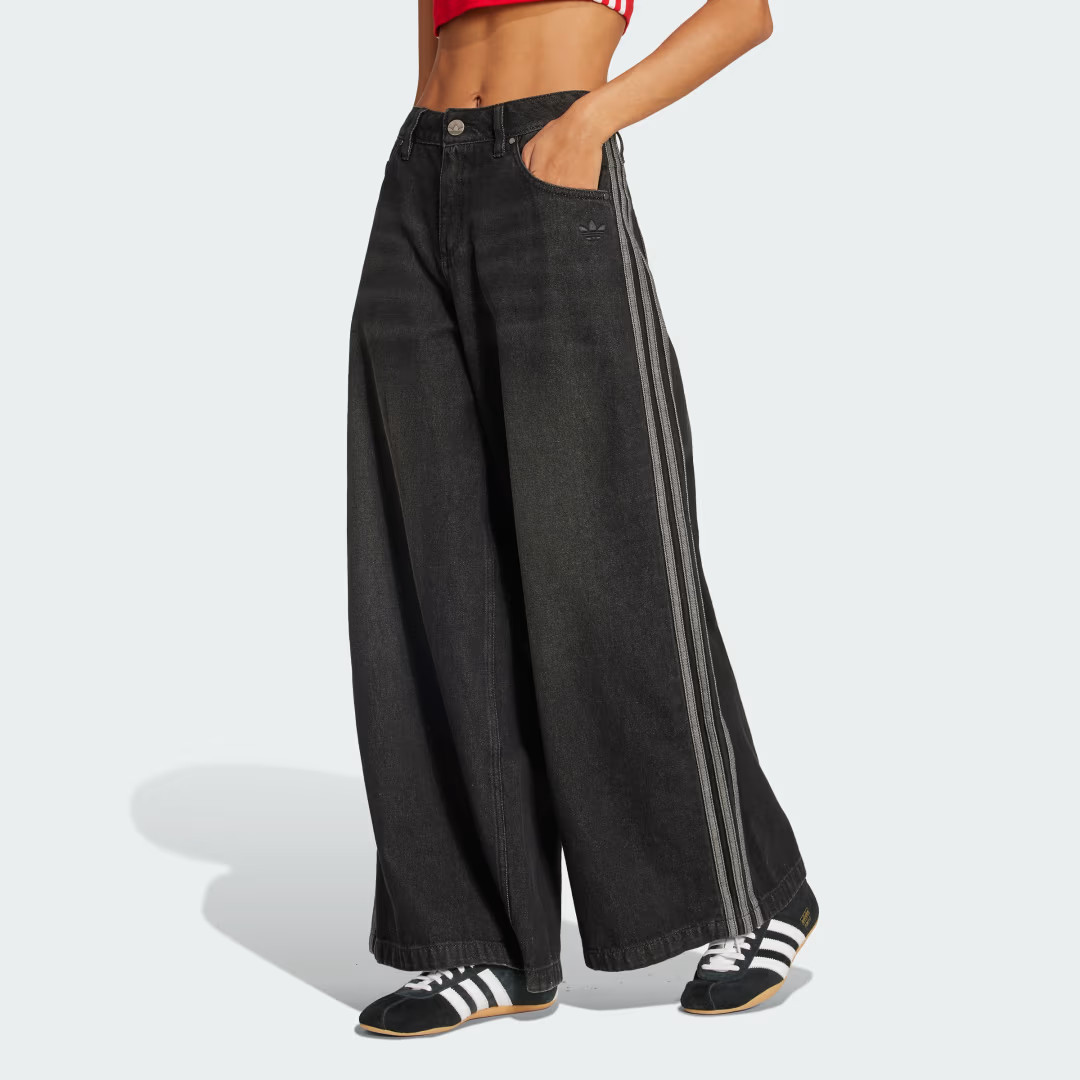 adidas Adicolor Denim Adilenium Pant Black 38/32 Womens | adidas (US)