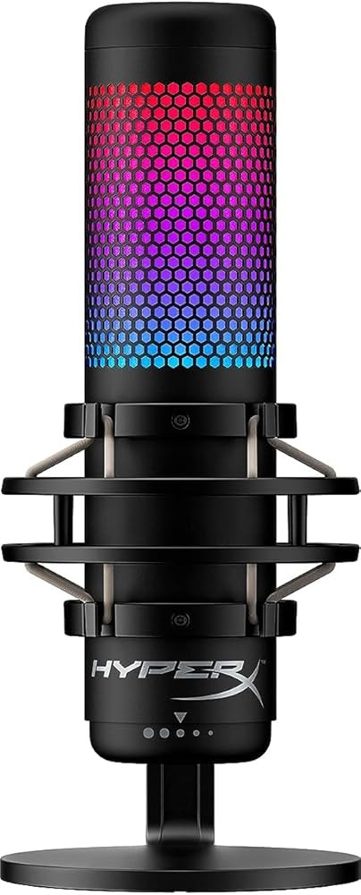 HyperX QuadCast S – RGB USB Condenser Microphone for PC, PS4, PS5 and Mac, Anti-Vibration Shock... | Amazon (US)