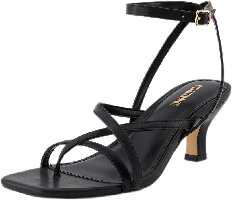 CUSHIONAIRE Women's Kitten heel sandal +Memory Foam and Wide Widths Available | Amazon (US)