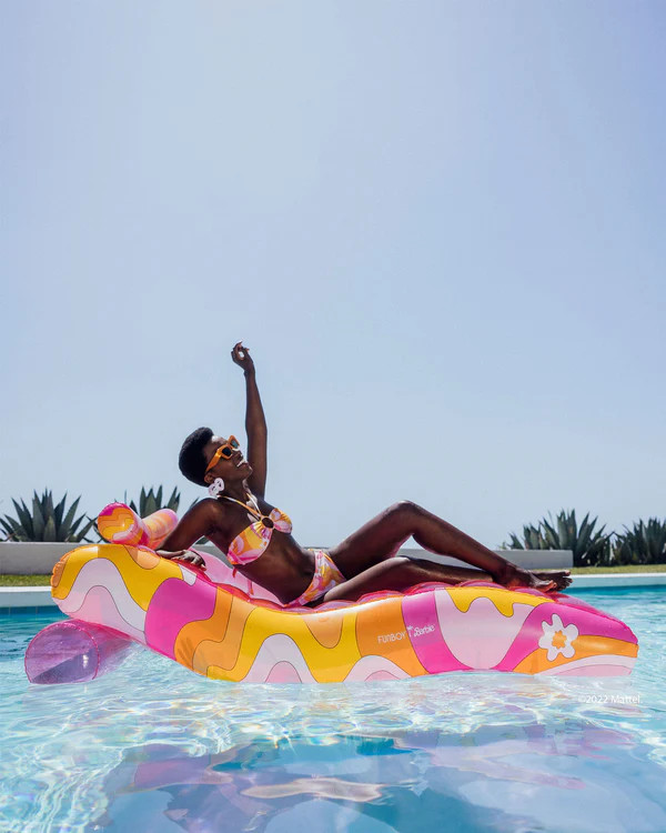 Archive Sale: FUNBOY X Barbie™ Dream Clear Pink Chaise Lounger | FUNBOY